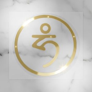 福宙貼紙-綠財神種子字