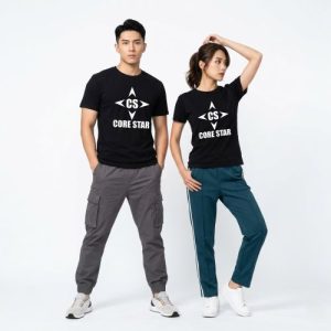 CoreStar經典男、女T-shirt (黑)