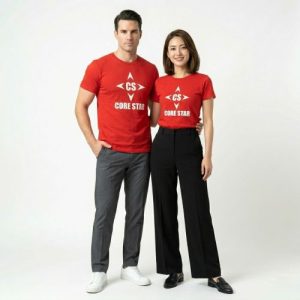 CoreStar經典男、女T-shirt (紅)